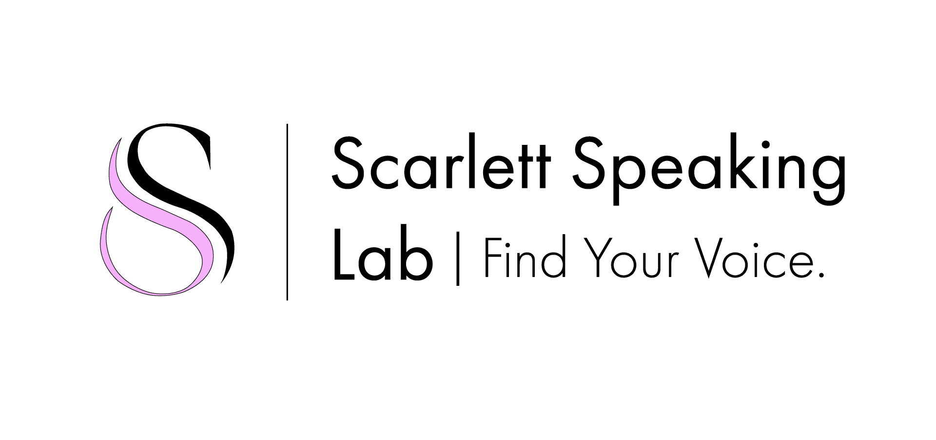 Scarlett Speaking Lab Logo | Find Your Voice.